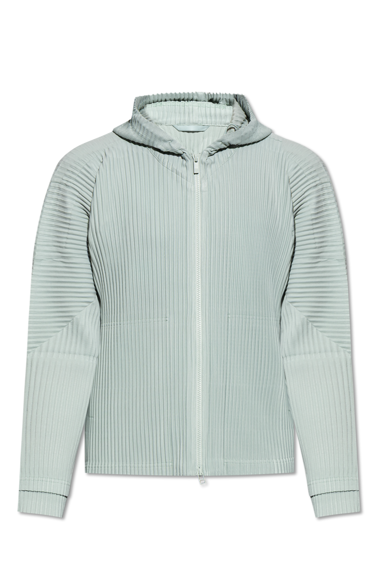 HOMME PLISSÉ ISSEY MIYAKE ジップアップ Homme Plissé Issey Miyake Grey Basics Zip-Up Jacket Homme